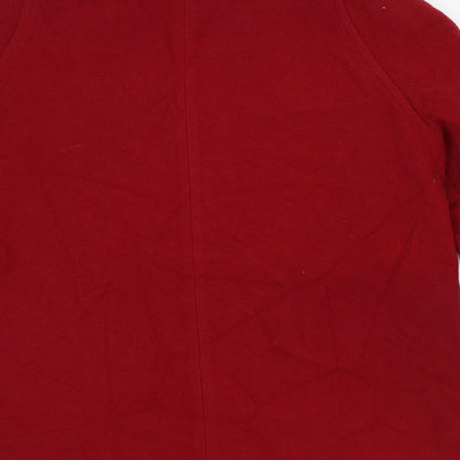 David Barry Womens Red Jacket Size 12 Button
