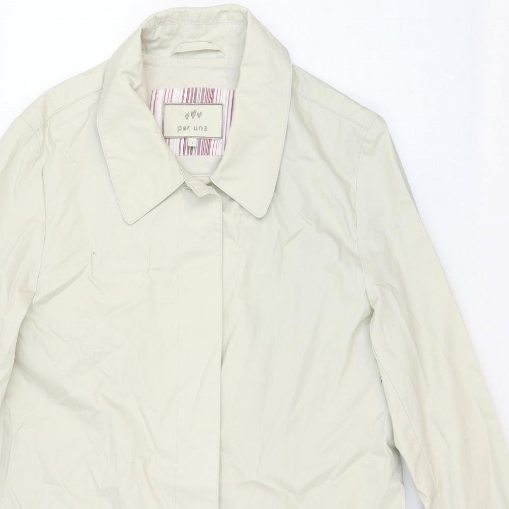 Womens UK Size S Per Una Beige Overcoat