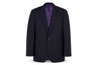George Mens Blue Striped Cotton Jacket Blazer Size 42 Regular