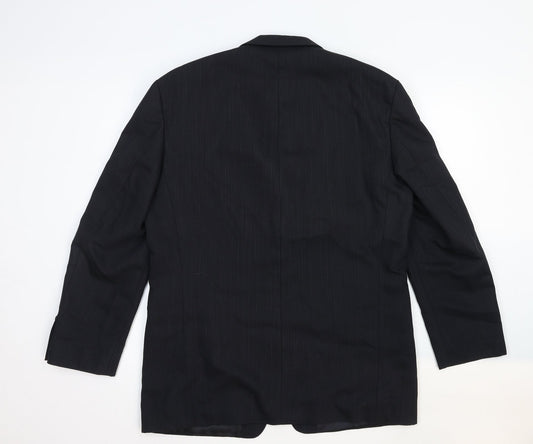 Mens UK Size 40 Benvenuto Regular Black Suit Jacket