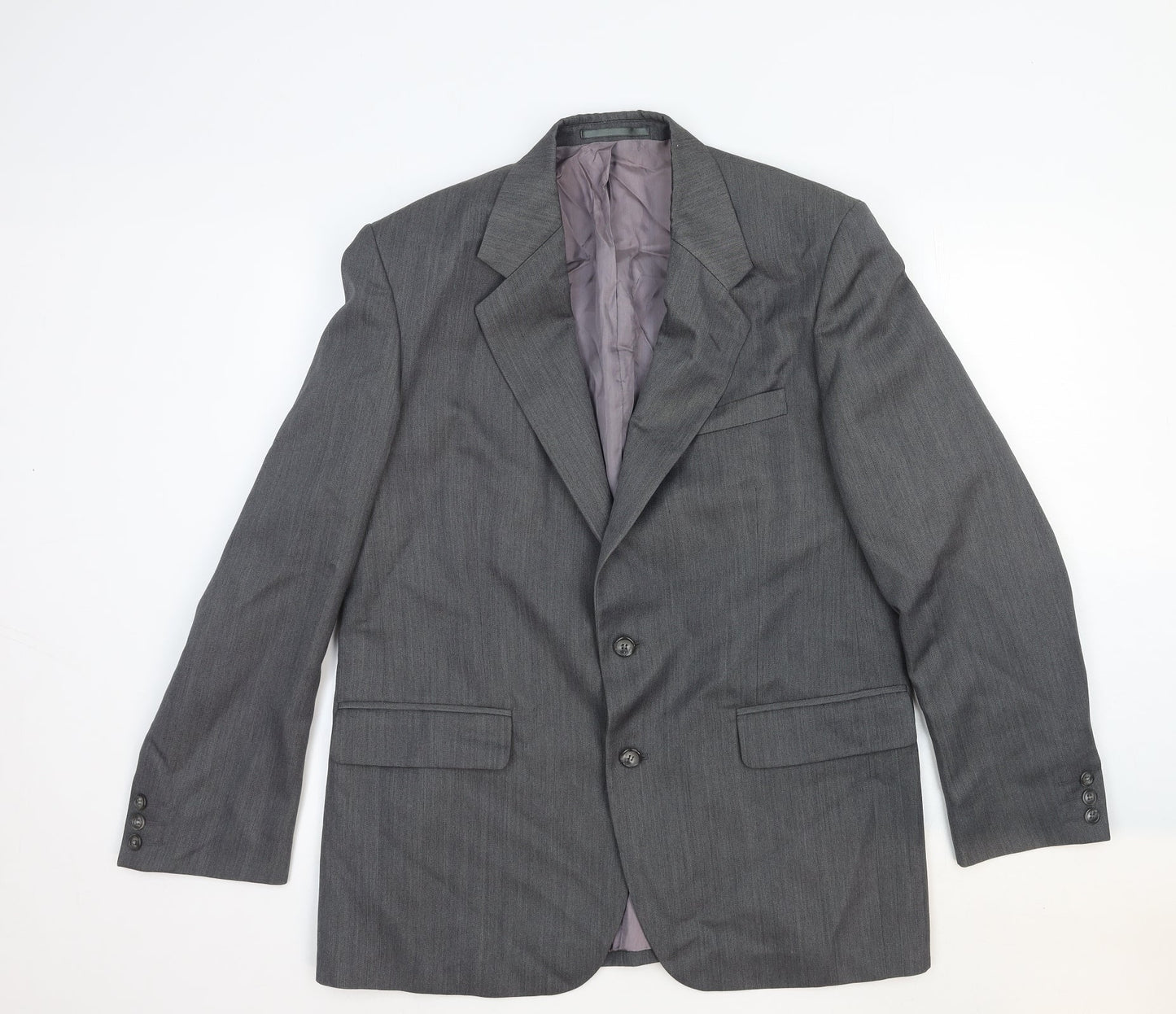 The Classic Collection Mens Grey Cotton Jacket Suit Jacket Size 42 Regular