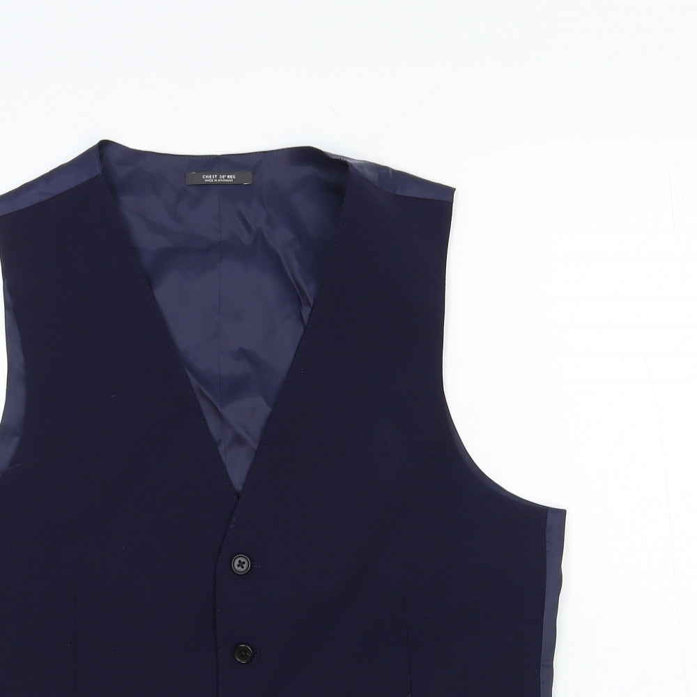 Mens UK Size 38 Marks and Spencer Regular Blue Suit Jacket