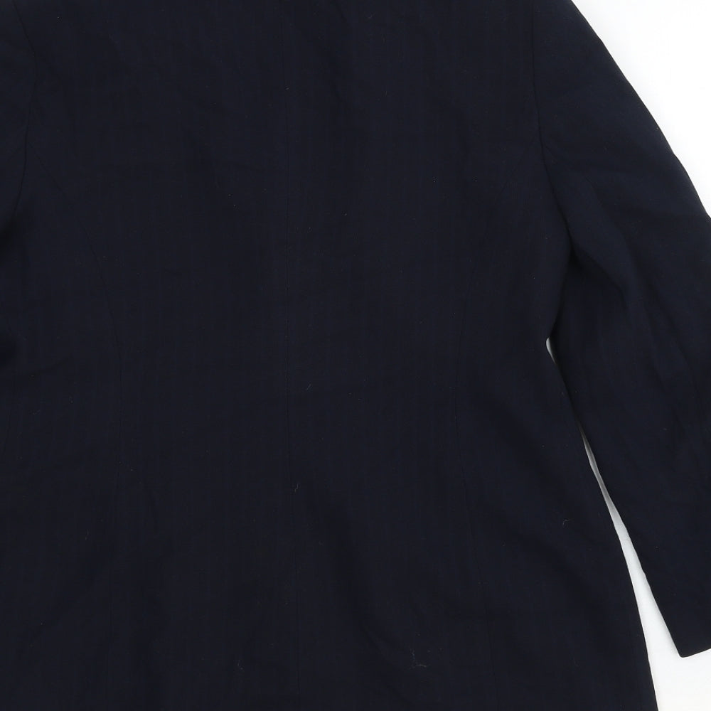 Principles Womens Blue Paisley Cotton Jacket Blazer Size 14