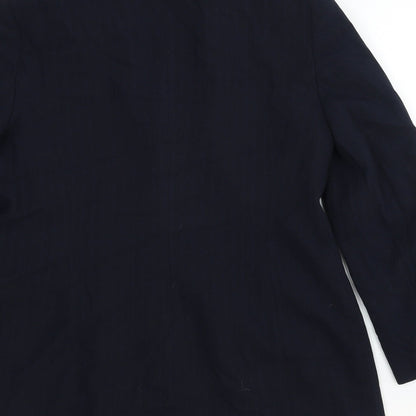 Principles Womens Blue Paisley Cotton Jacket Blazer Size 14