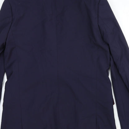 ASOS Mens Blue Cotton Jacket Suit Jacket Size 42 Regular