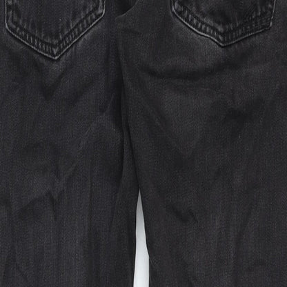 Jeff Banks Mens Black Cotton Straight Jeans Size 34 in Regular Zip