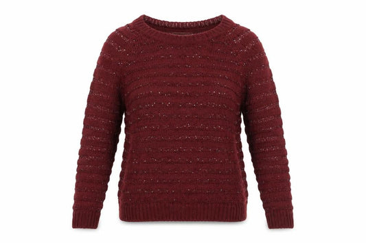 Womens UK Size 12 Love Knitwear Purple Pullover Jumper
