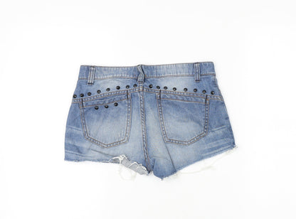 Womens UK Size XS Preworn Regular Fit Hot Pants Shorts