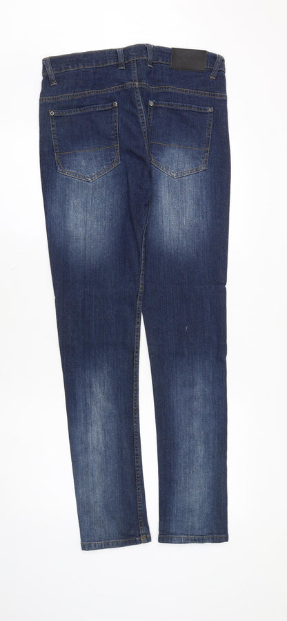 Mens UK Size 30 in Seven Series Slim Fit Skinny Blue Jeans