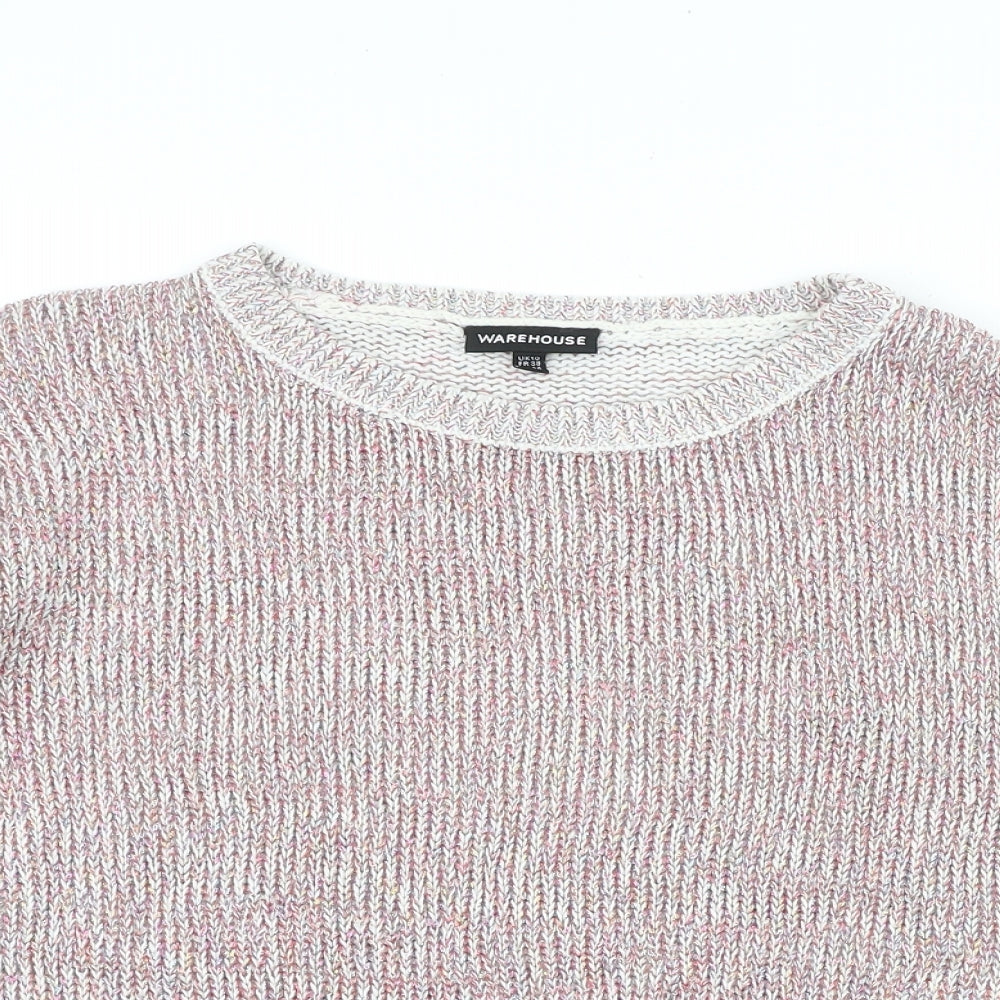 Womens UK Size 10 Warehouse Pink Pullover Jumper