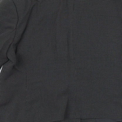 MINUET Womens Black Viscose Jacket Blazer Size 16