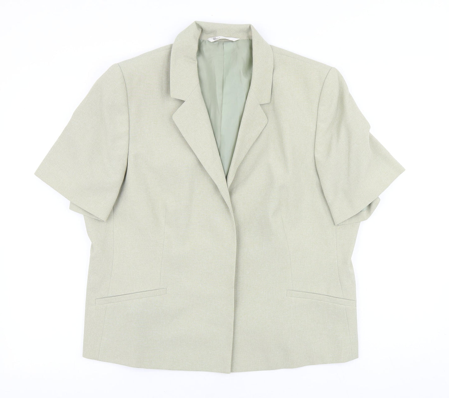 BHS Womens Beige Polyester Jacket Blazer Size 20