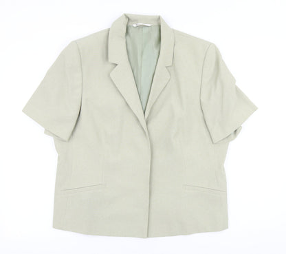 BHS Womens Beige Polyester Jacket Blazer Size 20