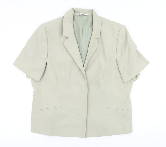 BHS Womens Beige Polyester Jacket Blazer Size 20