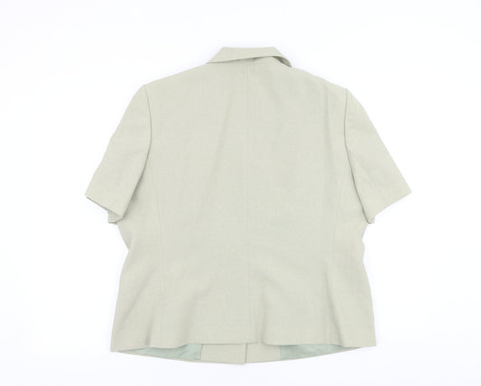 BHS Womens Beige Polyester Jacket Blazer Size 20
