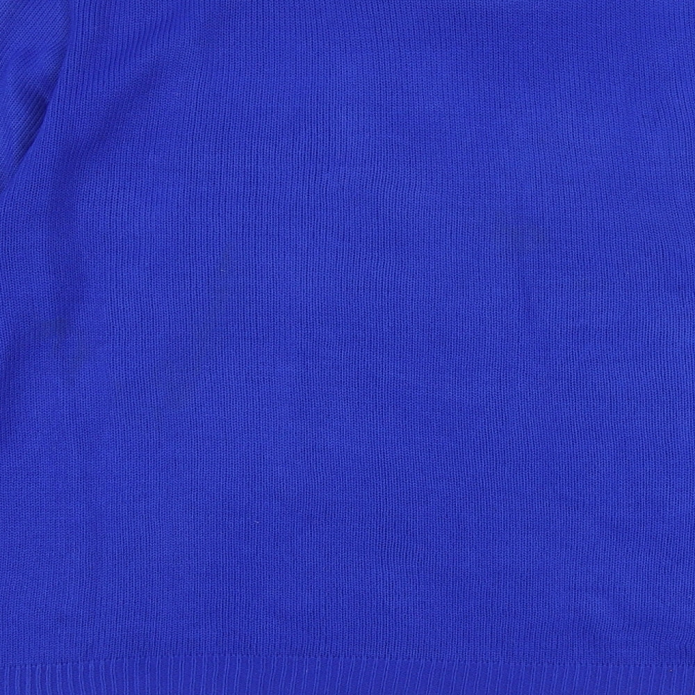 Womens UK Size M Glimpse Design Blue Pullover Jumper