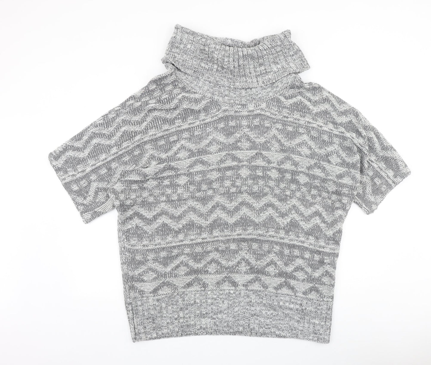 Womens UK Size M Peacocks Grey Pullover Jumper