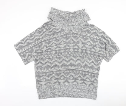 Womens UK Size M Peacocks Grey Pullover Jumper