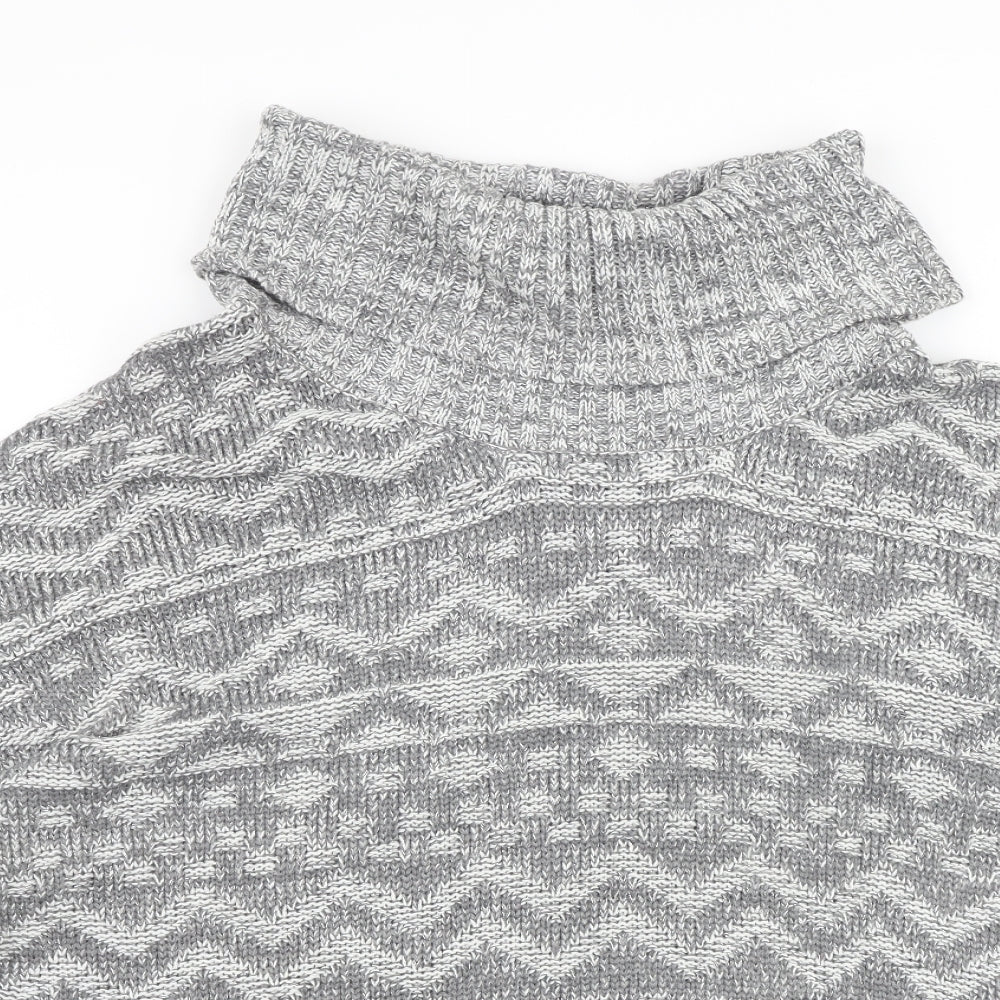 Womens UK Size M Peacocks Grey Pullover Jumper