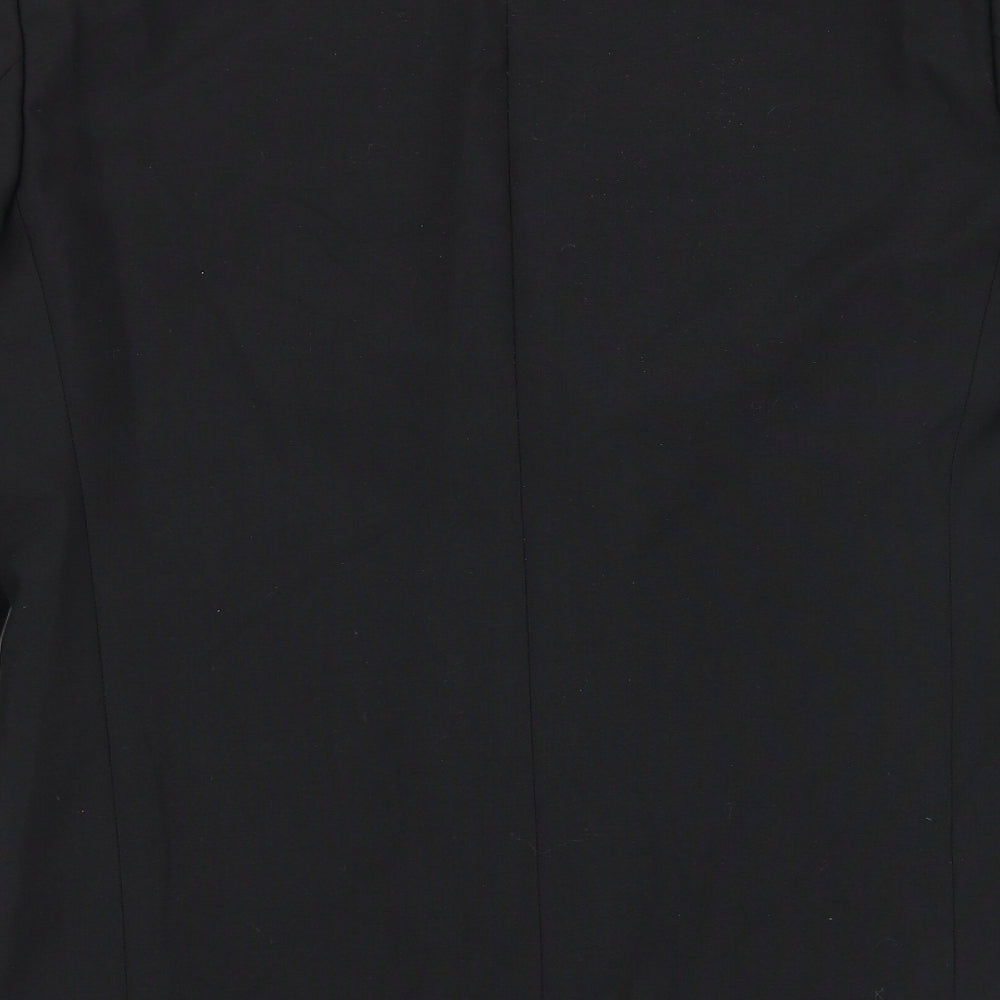 youngs Mens Black Cotton Tuxedo Suit Jacket Size 38 Regular