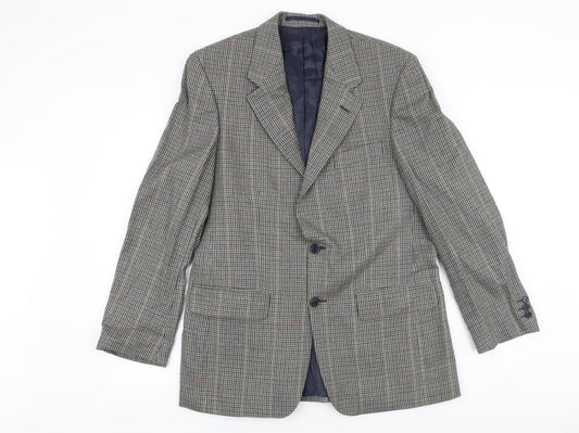 Mens UK Size 38 West Brook Regular Multicoloured Suit Jacket