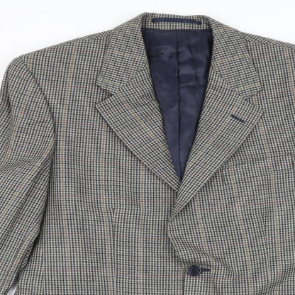 Mens UK Size 38 West Brook Regular Multicoloured Suit Jacket
