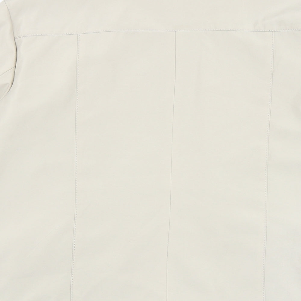 Classic Womens Beige Jacket Size S Zip