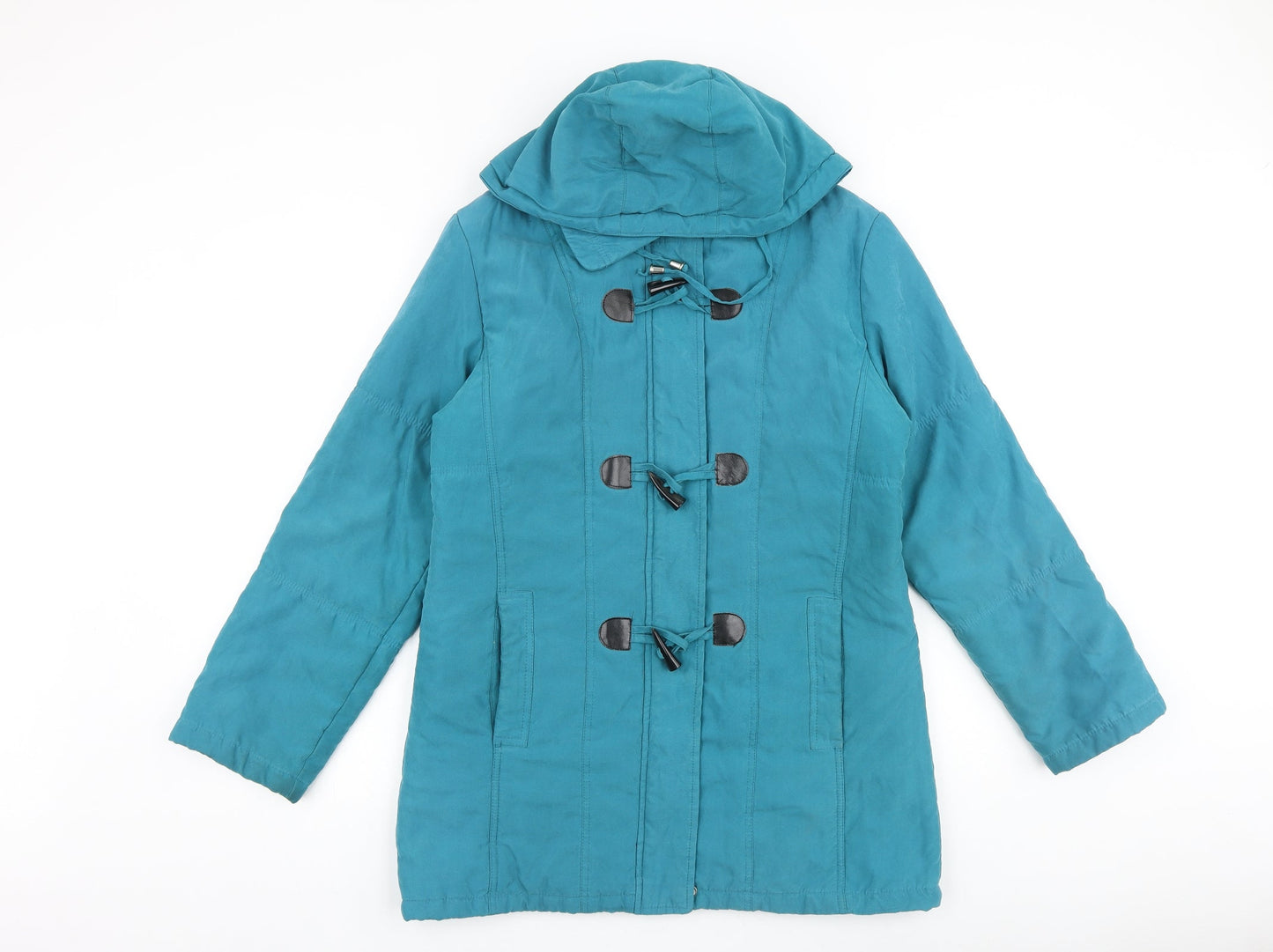 Womens UK Size 10 Preworn Blue Overcoat