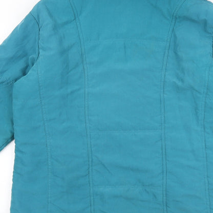 Womens UK Size 10 Preworn Blue Overcoat