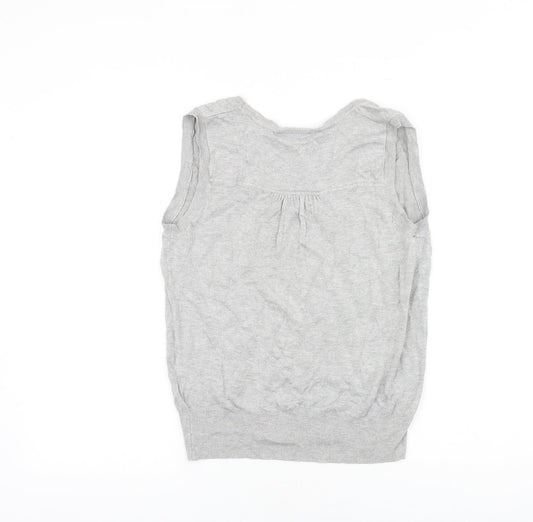 Womens UK Size 16 Wallis Grey Basic Tank