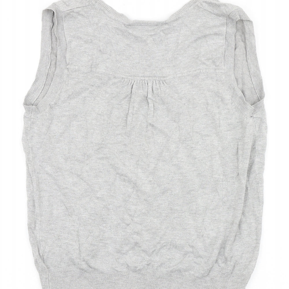 Womens UK Size 16 Wallis Grey Basic Tank