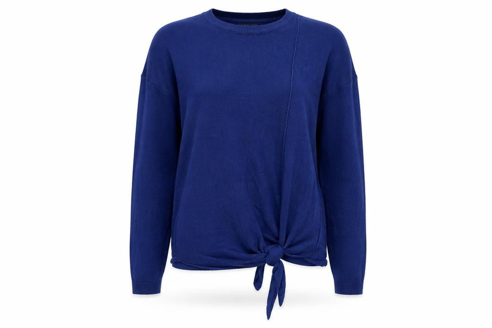 Womens UK Size S Plum Tree Blue Pullover Jumper