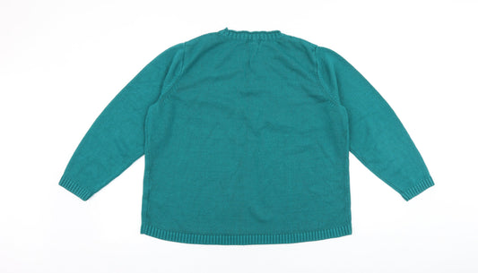 Womens UK Size L Bonmarché Green Pullover Jumper