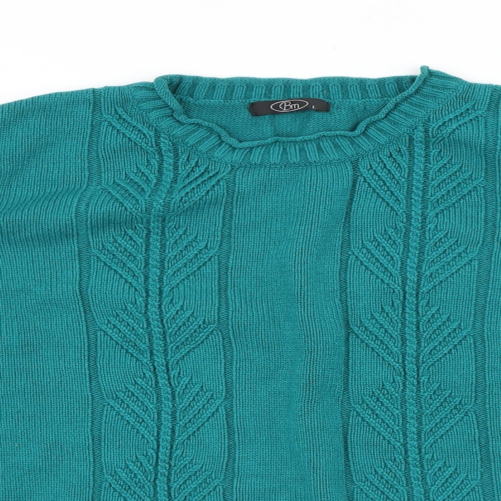 Womens UK Size L Bonmarché Green Pullover Jumper