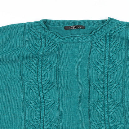 Womens UK Size L Bonmarché Green Pullover Jumper