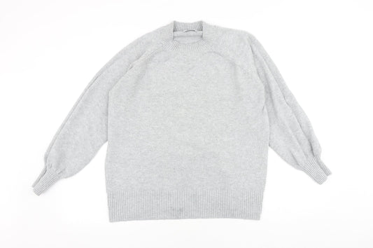 Womens UK Size M Papaya Grey Pullover Jumper