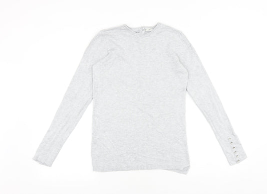 Womens UK Size M Zara Grey Pullover Jumper