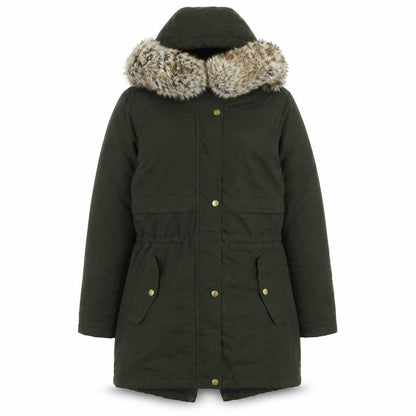Womens UK Size 8 Avenue Green Parka Coat