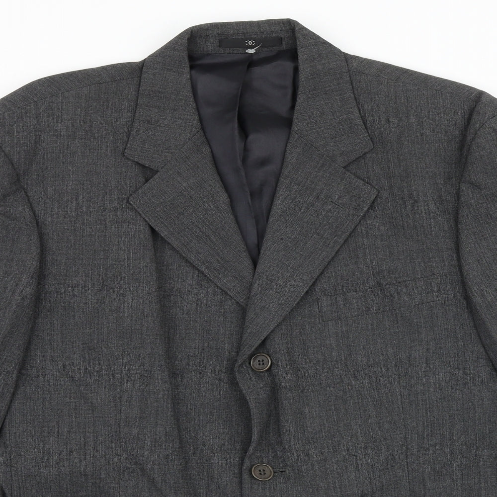 Mens UK Size 38 Ciro Citterio Regular Grey Suit Jacket