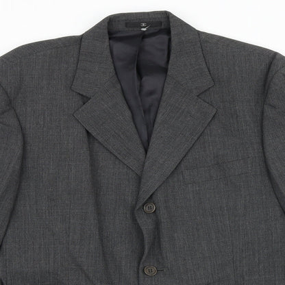 Mens UK Size 38 Ciro Citterio Regular Grey Suit Jacket