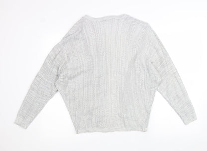 Womens UK Size 8 Select Grey Cardigan Jumper