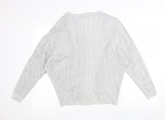 Womens UK Size 8 Select Grey Cardigan Jumper