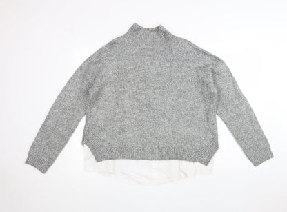 Womens UK Size L New Look Grey Pullover Jumper