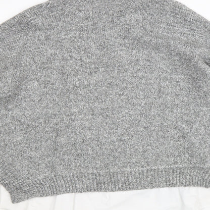 Womens UK Size L New Look Grey Pullover Jumper