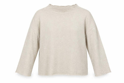 Womens UK Size L Zara Beige Pullover Jumper