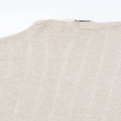 Womens UK Size L Zara Beige Pullover Jumper