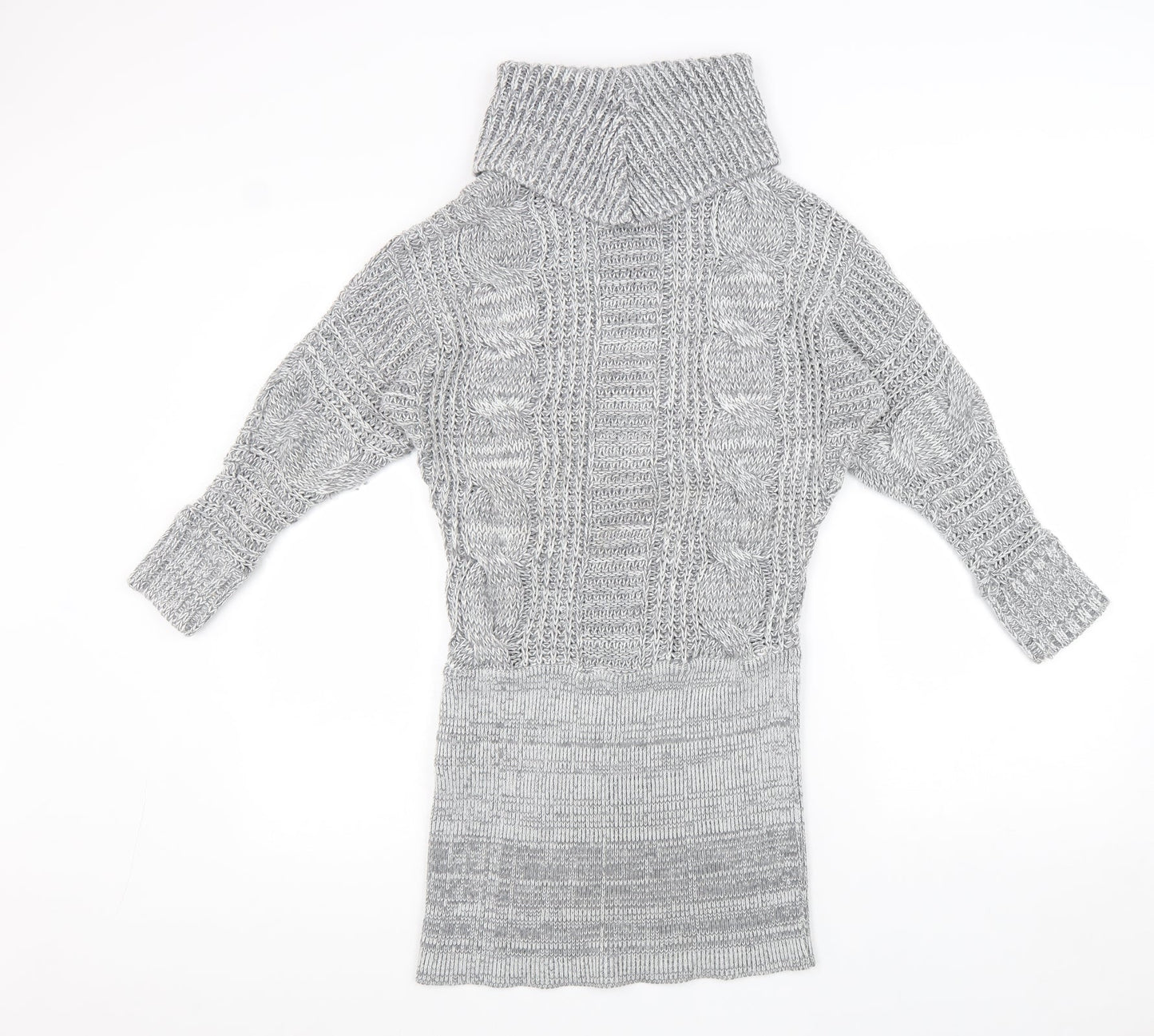 Womens UK Size 10 Lipsy Grey Tunic Jumper