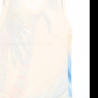 Womens UK Size S Zara Pink Basic T-Shirt