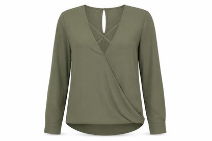 Womens UK Size 8 New Look Green Basic Blouse