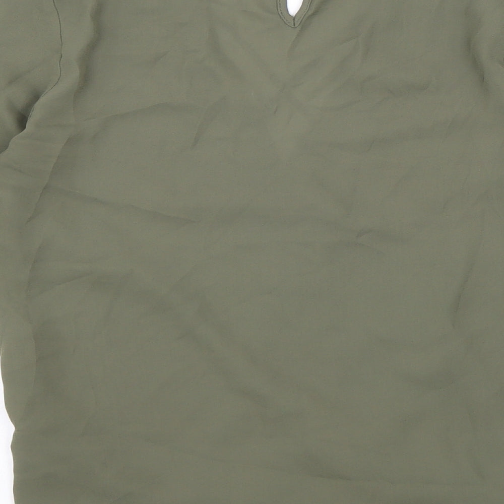 Womens UK Size 8 New Look Green Basic Blouse